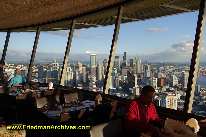 tower,rotating,tourist,attraction,restaurant,dining,view,city,